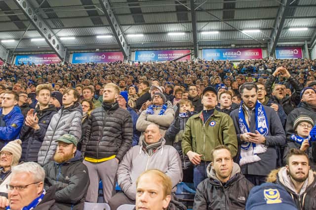 No imminent return of fans to Fratton Park is on the cards.   Picture: Habibur Rahman