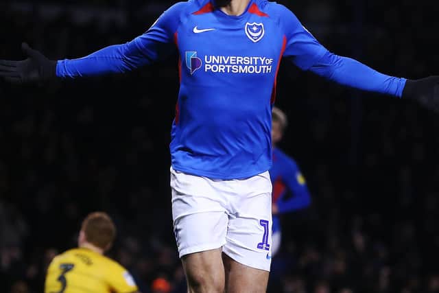 Marcus Harness celebrates a goal-scoring entrance against MK Dons in February's 3-1 triumph. Picture: Joe Pepler