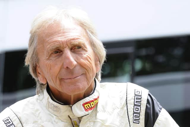 The familiar face of Derek Bell at Goodwood