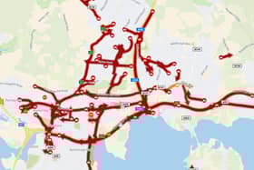 Delays are being caused on the A3, A3(M), A27 and other areas this morning. Picture: ROMANSE.