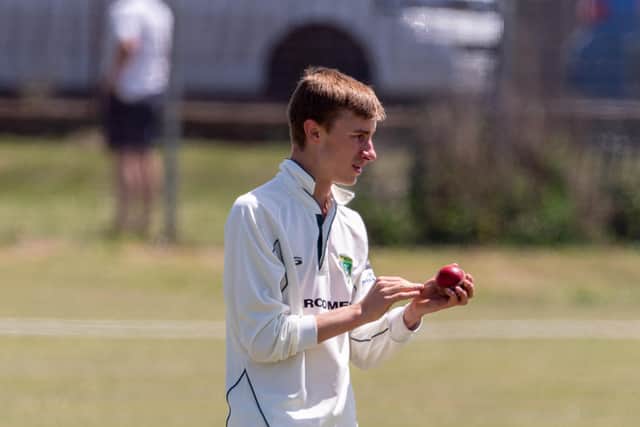 Sarisbury spinner Sam Hill. Picture: Vernon Nash