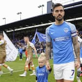Marlon Pack leads Pompey out for their final game of the 2022-23 season against Wycombe