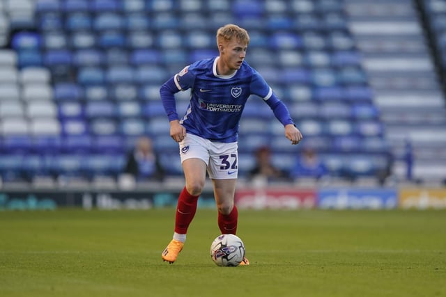 Paddy Lane made his first Pompey start of the season in the EFL Trophy against Fulham Under-21s. Picture: Jason Brown/ProSportsImages
