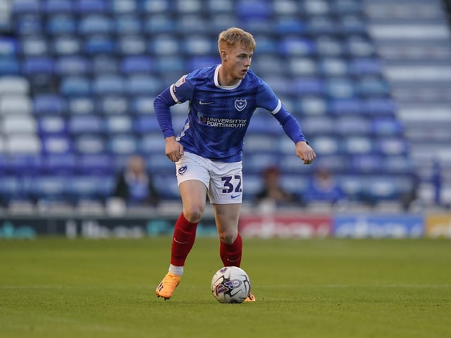 Paddy Lane made his first Pompey start of the season in the EFL Trophy against Fulham Under-21s. Picture: Jason Brown/ProSportsImages
