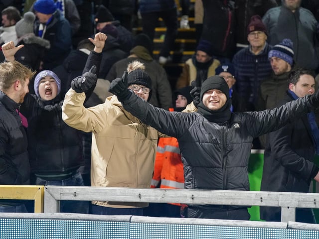Pompey fans remained in good spirits despite the Blues' Cup exit.