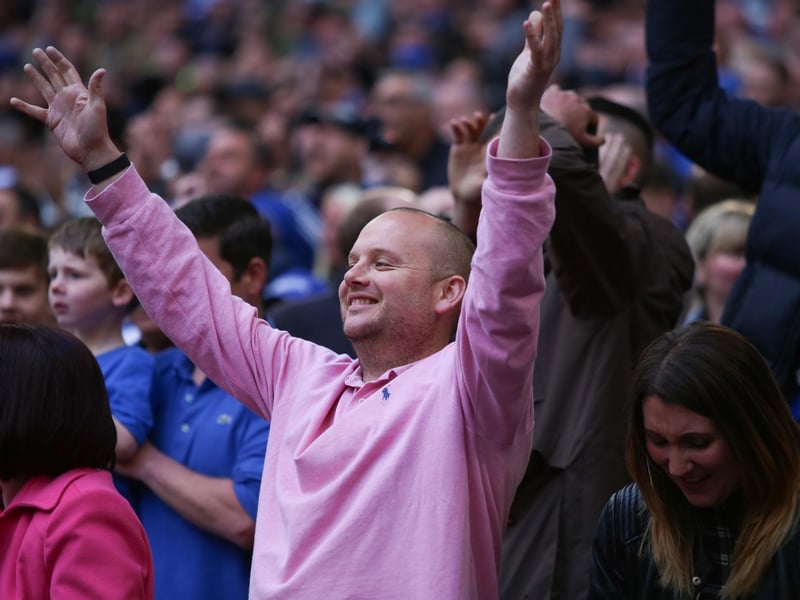 Pompey fans at Wembley against Sunderland in the Checkatrade Trophy final on March 31, 2019. Picture: Habibur Rahman