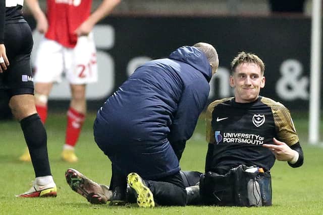 Ronan Curtis picked up an ankle injury in Tuesday's 2-0 win at Fleetwood