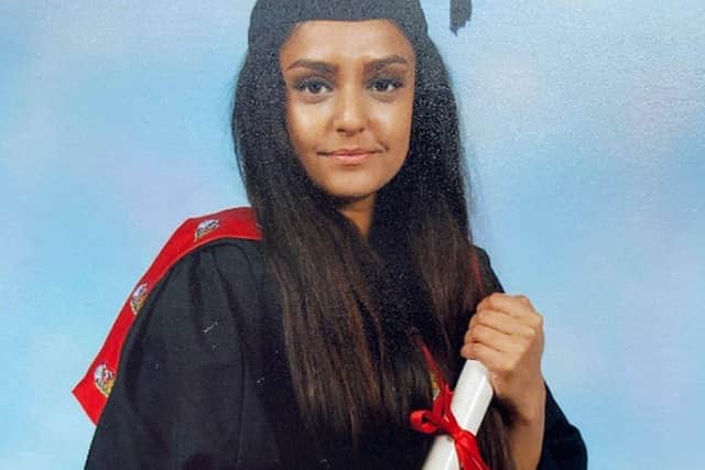 Undated family handout photo issued by the Metropolitan Police of Sabina Nessa. The teacher is thought to have been murdered as she made her way to meet a friend at a pub, police said. Officers investigating the killing of the 28-year-old said she left her home on Astell Road and walked through Cator Park last Friday towards The Depot bar in Pegler Square, Kidbrooke Village, when she was attacked. Issue date: Thursday September 23, 2021.