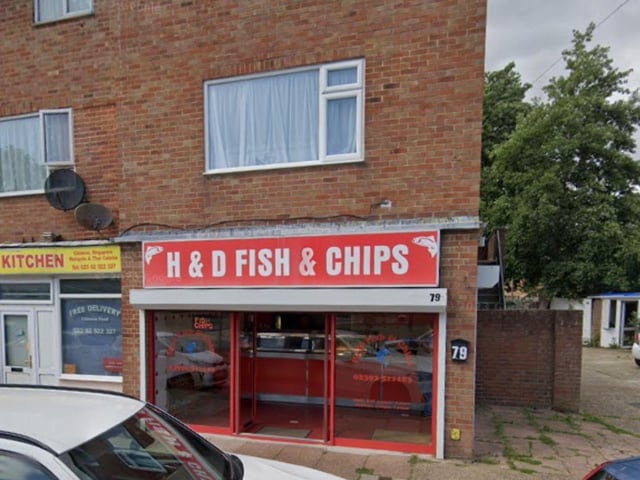 H And D Fish And Chips, a takeaway at 79 St Nicholas Avenue, Gosport was given a new four-out-of-five food hygiene rating after assessment on November 28, the Food Standards Agency's website shows.