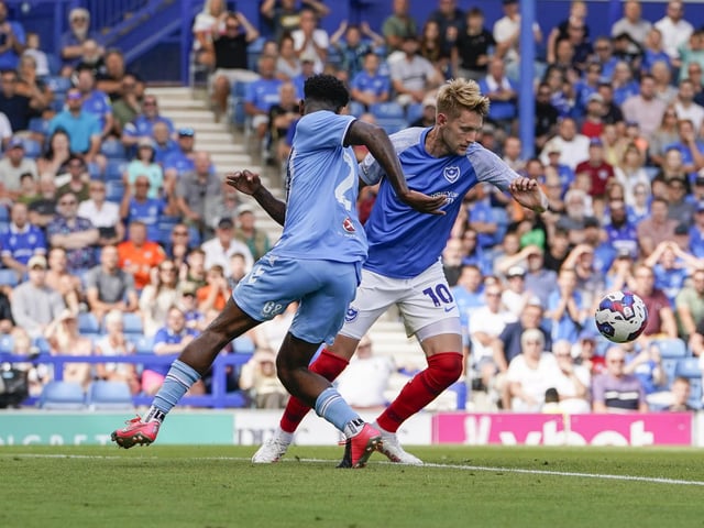 Striker Joe Pigott played the full 90 minutes against Coventry    Picture: Jason Brown/ProSportsImages