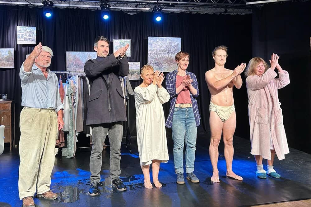 The curtain call for Amy's View by Mary Rose Productions in The Lens Studio