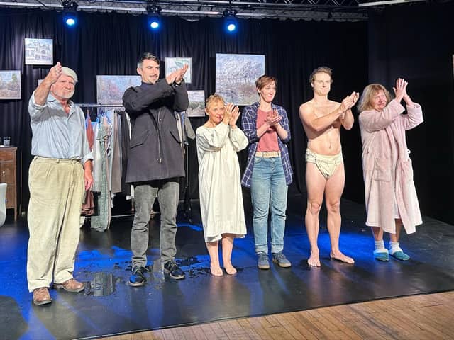 The curtain call for Amy's View by Mary Rose Productions in The Lens Studio