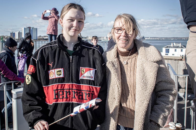 Pictured: Emma Dudley and her daughter Hannah Dudley-O’Brian at the Round Tower, Old Portsmouth. Picture: Habibur Rahman