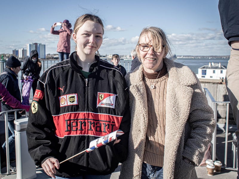 Pictured: Emma Dudley and her daughter Hannah Dudley-O’Brian at the Round Tower, Old Portsmouth. Picture: Habibur Rahman