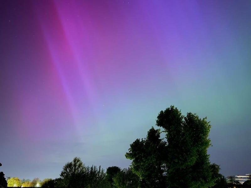The Northern Lights seen over Portsmouth overnight.