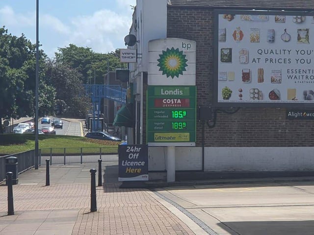 BP, Cosham, Portsmouth: Petrol:  £1.85.9. Diesel:  £1.89.9. Picture: Habibur Rahman
