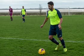 Mike Granger converted a penalty as Harvest inflicted a first loss of 2020/21 on much-changed Paulsgrove in the L4 Teamwear Challenge Cup. Picture: Vernon Nash