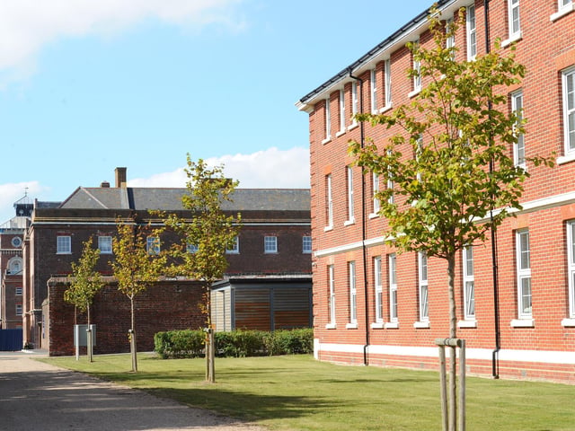On going work by Haslar Developments Ltd at the former Royal Haslar Hospital in Gosport. Picture: Sarah Standing (290824-5780)