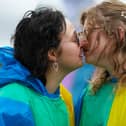Happier days... Portsmouth Pride 2025, Zoe Wortt and Michelle Penn, right, on Southsea seafront. This year’s event had to be cancelled because of atrocious weather.
Picture: Chris Moorhouse (070625-060)