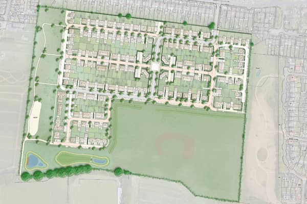Foreman Home's sitemap for the proposed 225 homes