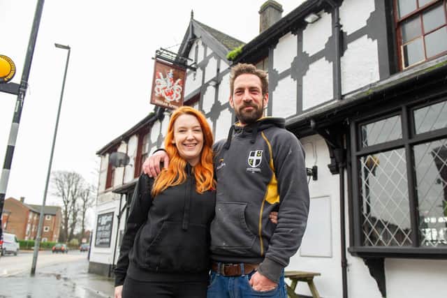 Christine Sloan with her partner, Dan Smith at the Milton Arms, Portsmouth.

Picture: Habibur Rahman