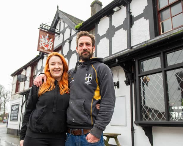 Christine Sloan with her partner, Dan Smith at the Milton Arms, Portsmouth.

Picture: Habibur Rahman