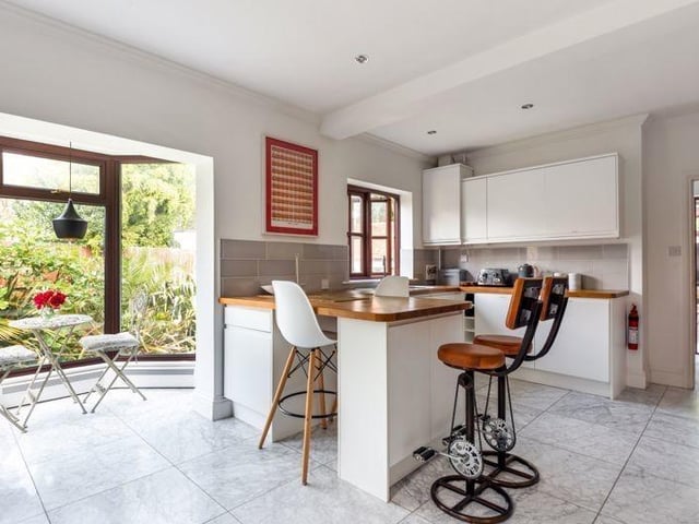 This seven bedroom detached house in Mill Lane, Havant, is on the market for £2m. It is listed on Rightmove by Taylor Hill & Bond, Havant.