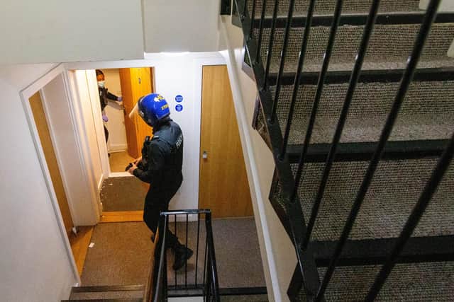 Police the flat in Southsea
Picture: Habibur Rahman