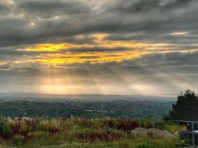 A view from Portsdown Hill looking over Waterlooville.