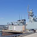 HMS Medway berthed at East Cove port in the Falklands. She recently suffered a mechanical issue in Gibraltar, reports say. Picture: Royal Navy.