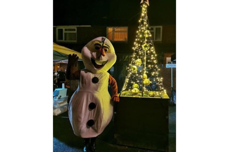 Olaf enjoying the Clanfield Christmas late night shopping on Wednesday, December 14 - 1