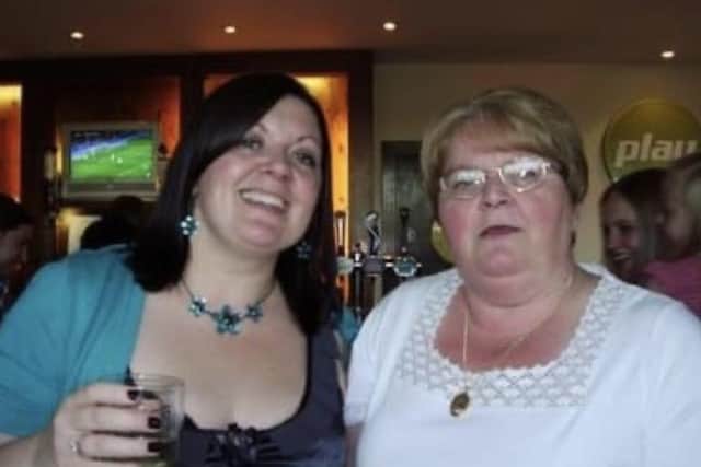 Then - Wendy with daughter Sharon in 2009...