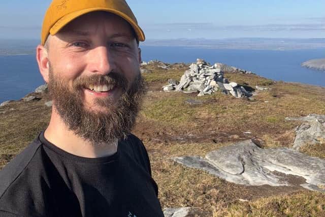 Simon is raising money for mental health charities including Mind Over Mountains