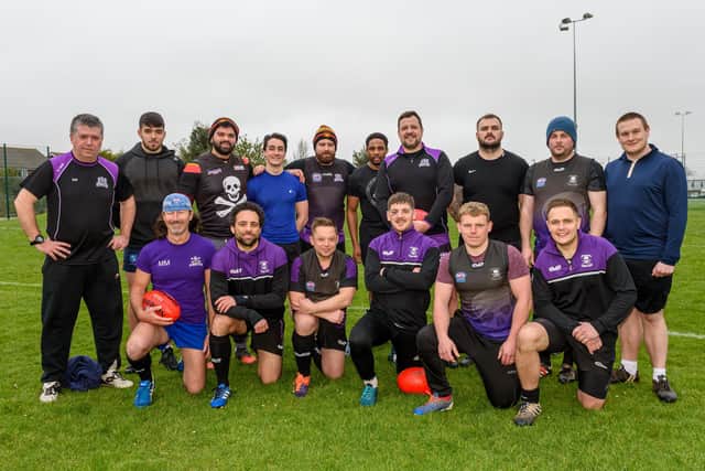 The Portsmouth Pirates squad at the weekend training session at Warblington School. Picture: Vernon Nash (070320-012