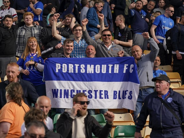 It's great to see smiles on so many Pompey faces.