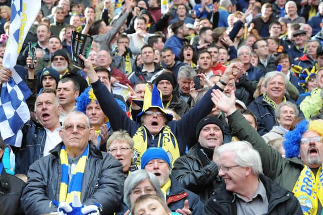 Gosport fans at Wembley. Picture: Paul Jacobs