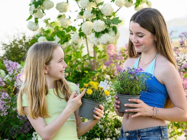 A family enjoying the BBC Gardeners' World Spring Fair