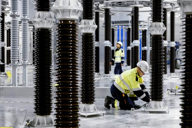 An image provided by Aquind of inside an existing converter station. Picture: ABB