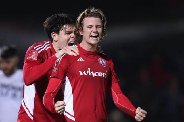 Accrington's Pompey target Tommy Leigh. Picture: George Wood.
