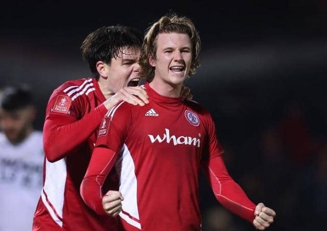 Accrington's Pompey target Tommy Leigh. Picture: George Wood.