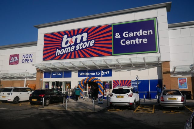The B&M store in Ocean Retail Park, Portsmouth, has a garden centre out the back of the store. The shop has a rating of 4.3 out of five on Google, with 520 reviews.
