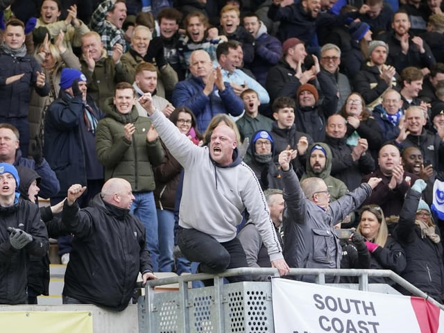 There was a great atmosphere in the away end at Cambridge as 1,466 travellng Blues supporters celebrated a 1-0 win.