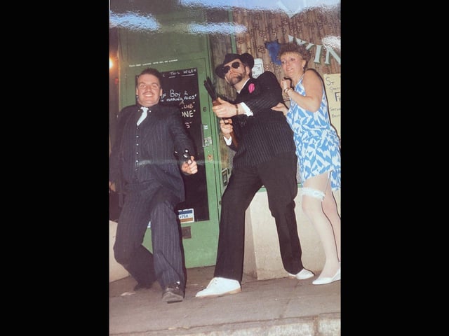 La Cage wine bar and nightclub in Havant towards the end of the 1980s. The photos are from various charity nights, Red Nose Day, Halloween, Christmas and fancy dress evenings.