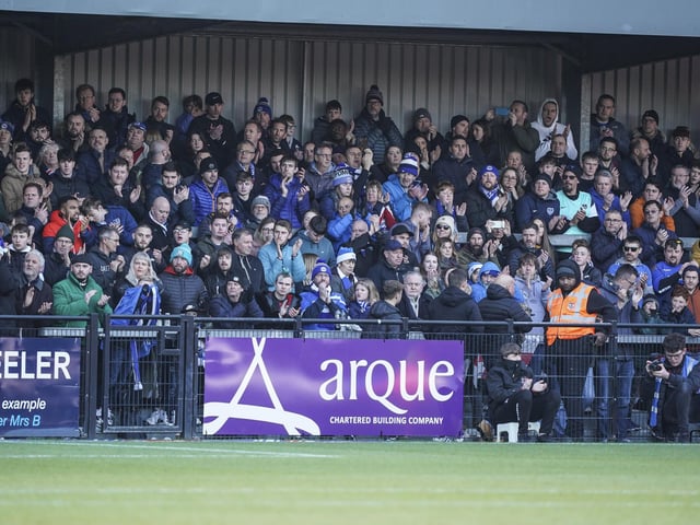 Pompey fans faced a five-hour round trip to cheer on Danny Cowley's side today.