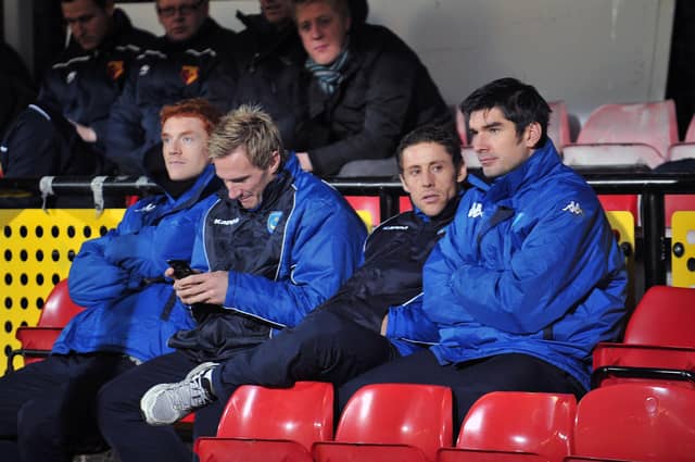Michael Brown and Richard Hughes sit out the New Year's Day 2011 match at Watford because of contractual problems. Picture: Steve Reid