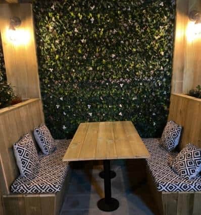 The outside beer garden and patio can be used all year round and seats up to 100 people. Picture: Admiral Taverns