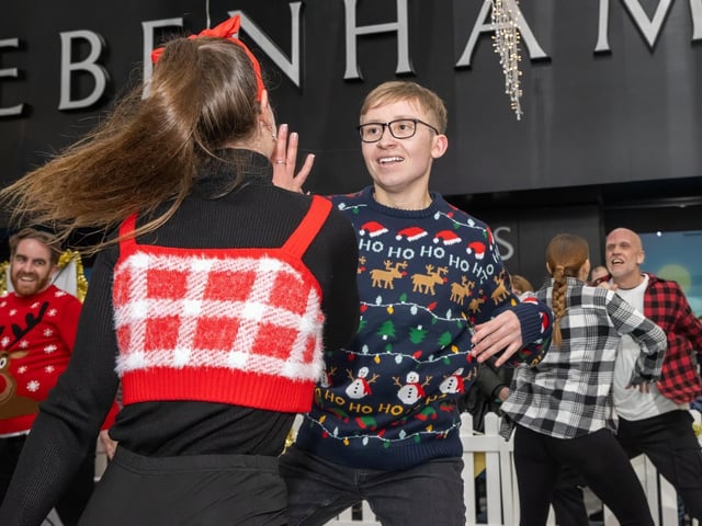 The crowds braved the wind and rain to watch the Christmas lights being switched on in Fareham highstreet on Saturday evening, while some of the entertainment was moved into the shopping centre.Pictured - Crowds enjoyed the free entertainment on the Highstreet and in the shopping centrePhotos by Alex Shute