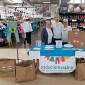 The KidsClothesLine charity in Tesco Fratton Park Extra