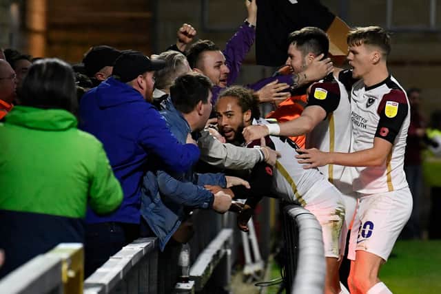 Pompey fans saw something to be proud of at Wycombe. Picture: Graham Hunt