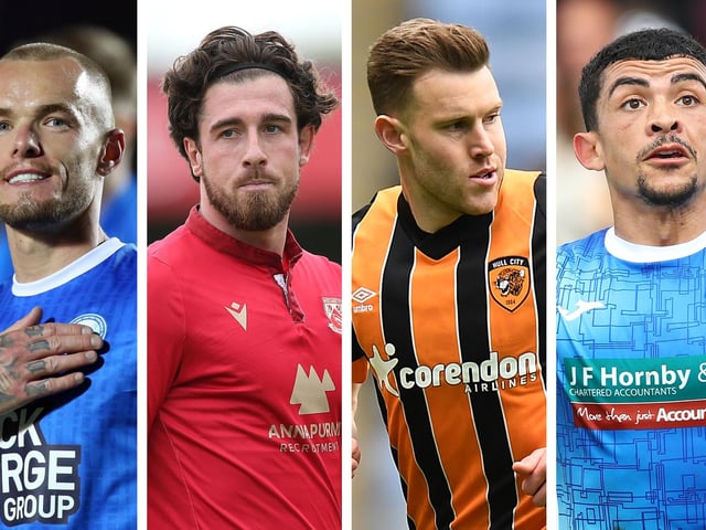 From left: Joe Ward, Cole Stockton, Callum Elder and Josh Gordon have all been on the move to League One.